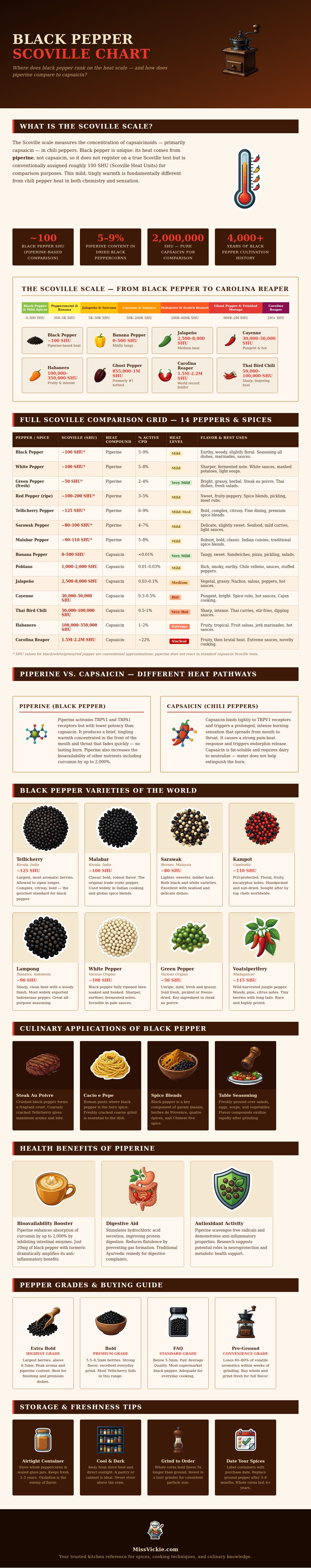 Black Pepper Scoville Chart