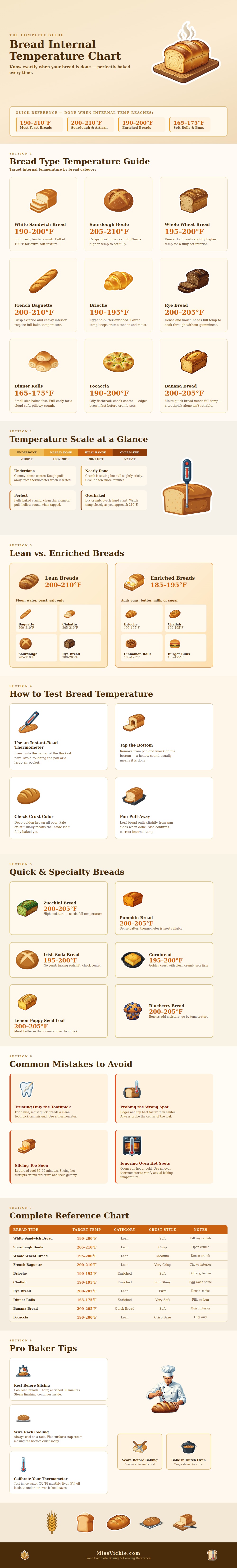 Bread Internal Temperature Chart