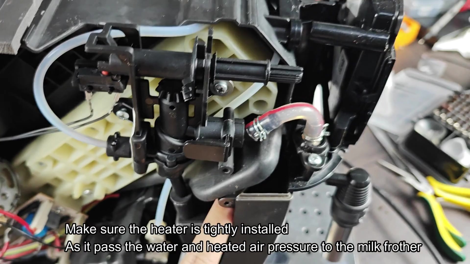 Broken steam valve inside machine Broken steam valve inside machine
