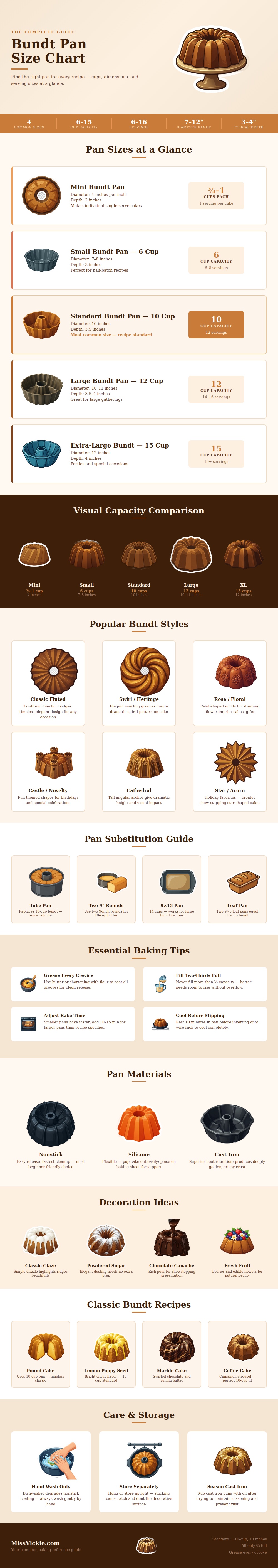 Bundt Pan Size Chart