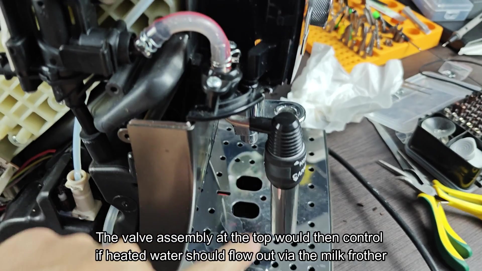 Checking hoses for bends or clogs Checking hoses for bends or clogs
