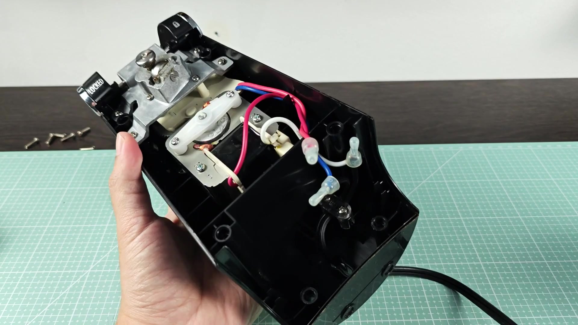 Checking wire connections inside device Checking wire connections inside device