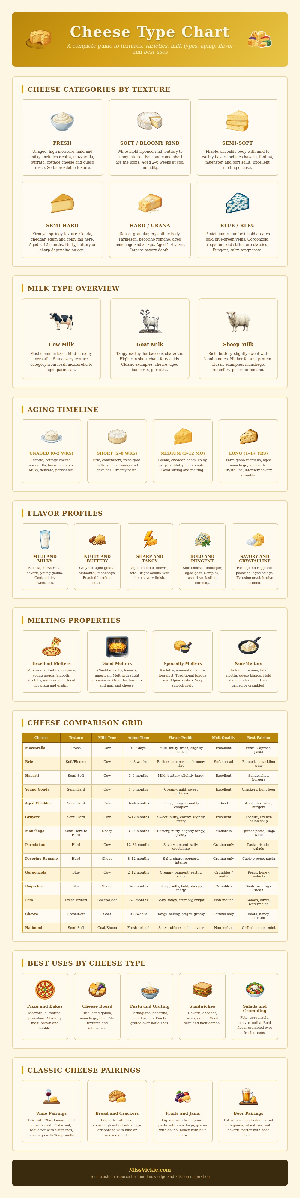 Cheese Type Chart