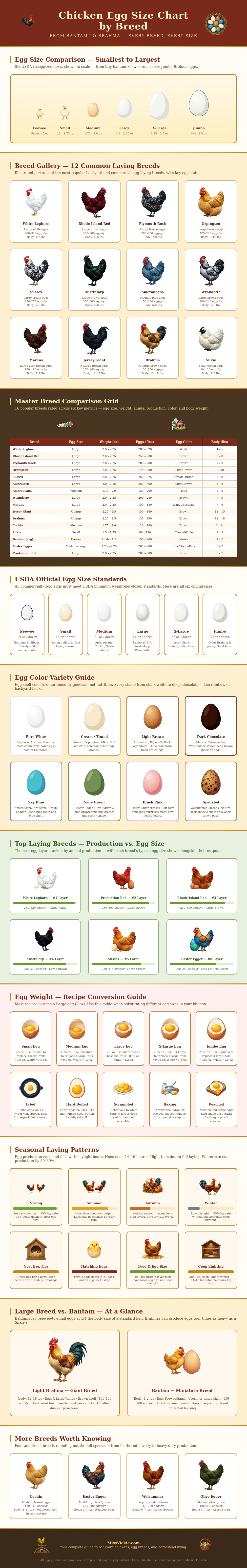 Chicken Egg Size Chart By Breed