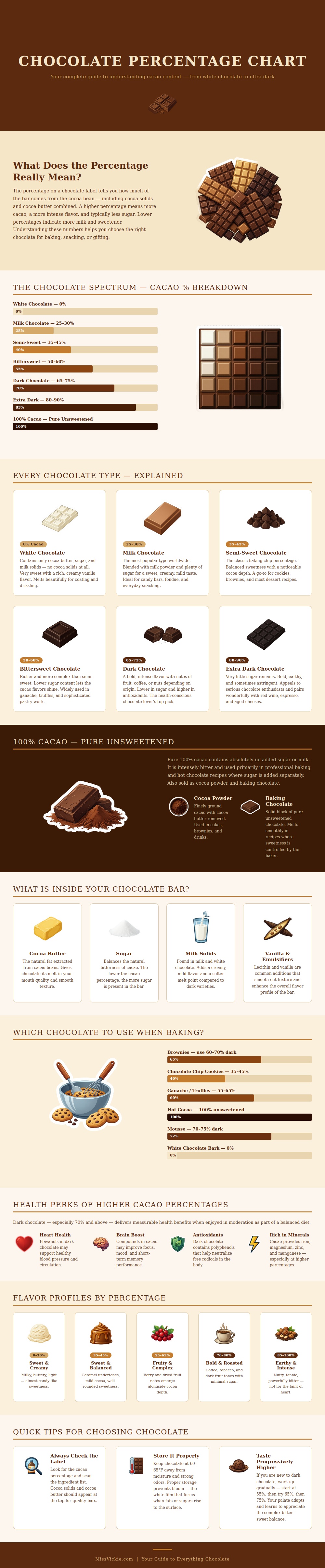 Chocolate Percentage Chart