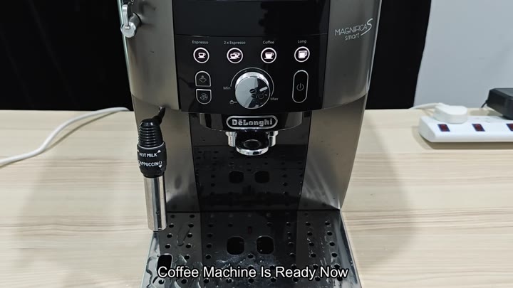 Coffee machine ready indicator lit Coffee machine ready indicator lit