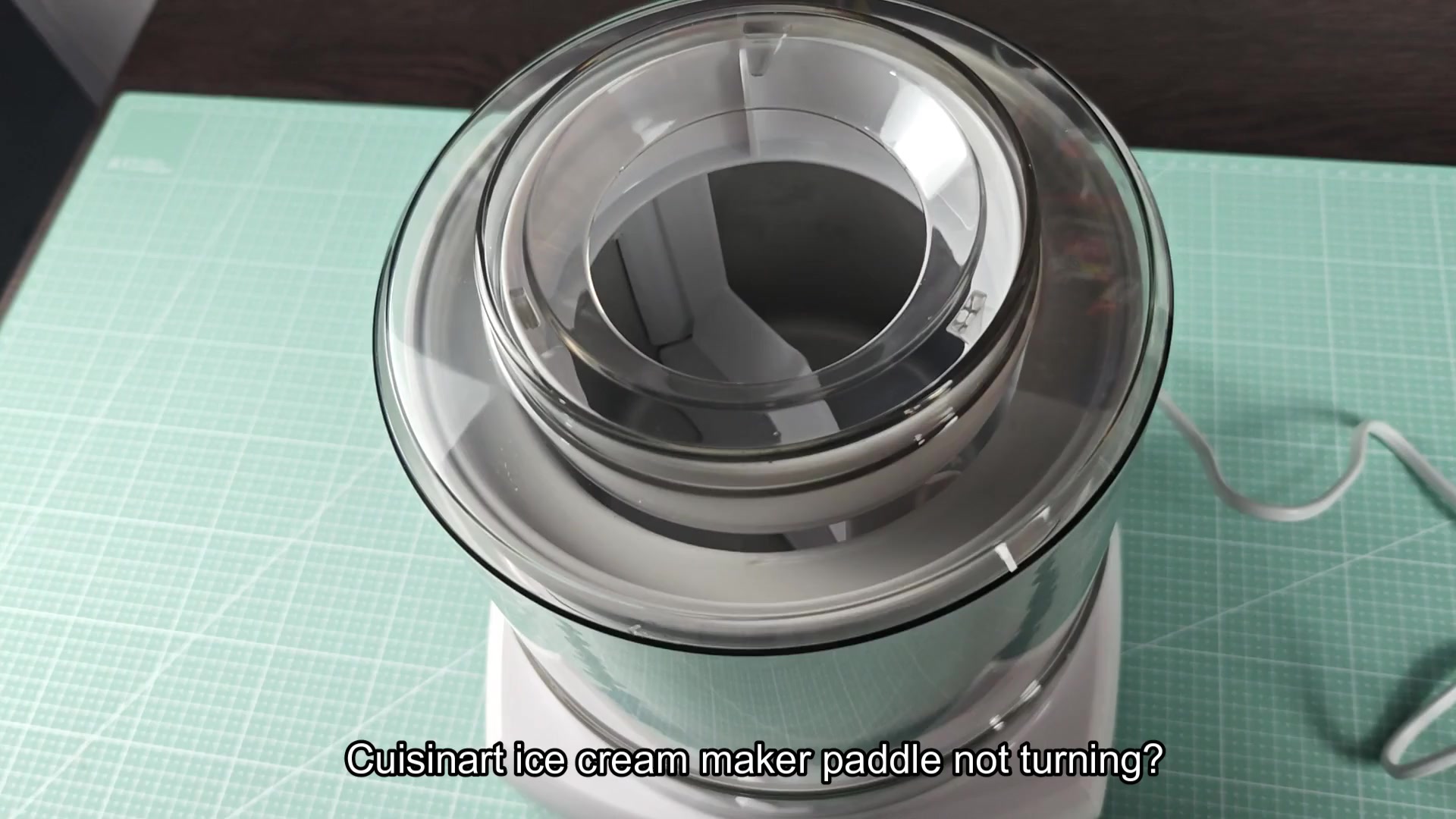 Cuisinart ice cream maker paddle not turning Cuisinart ice cream maker paddle not turning