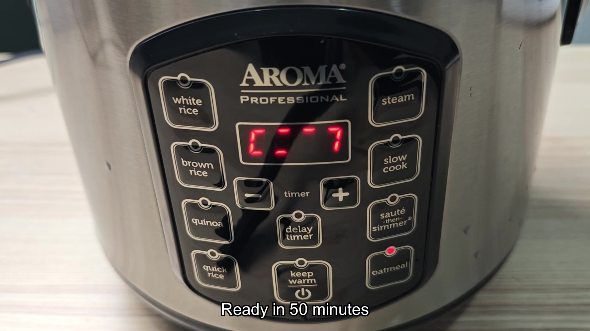 Digital timer counting down cooking time Digital timer counting down cooking time