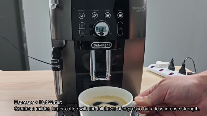 Dispensing beverage with hot water option Dispensing beverage with hot water option