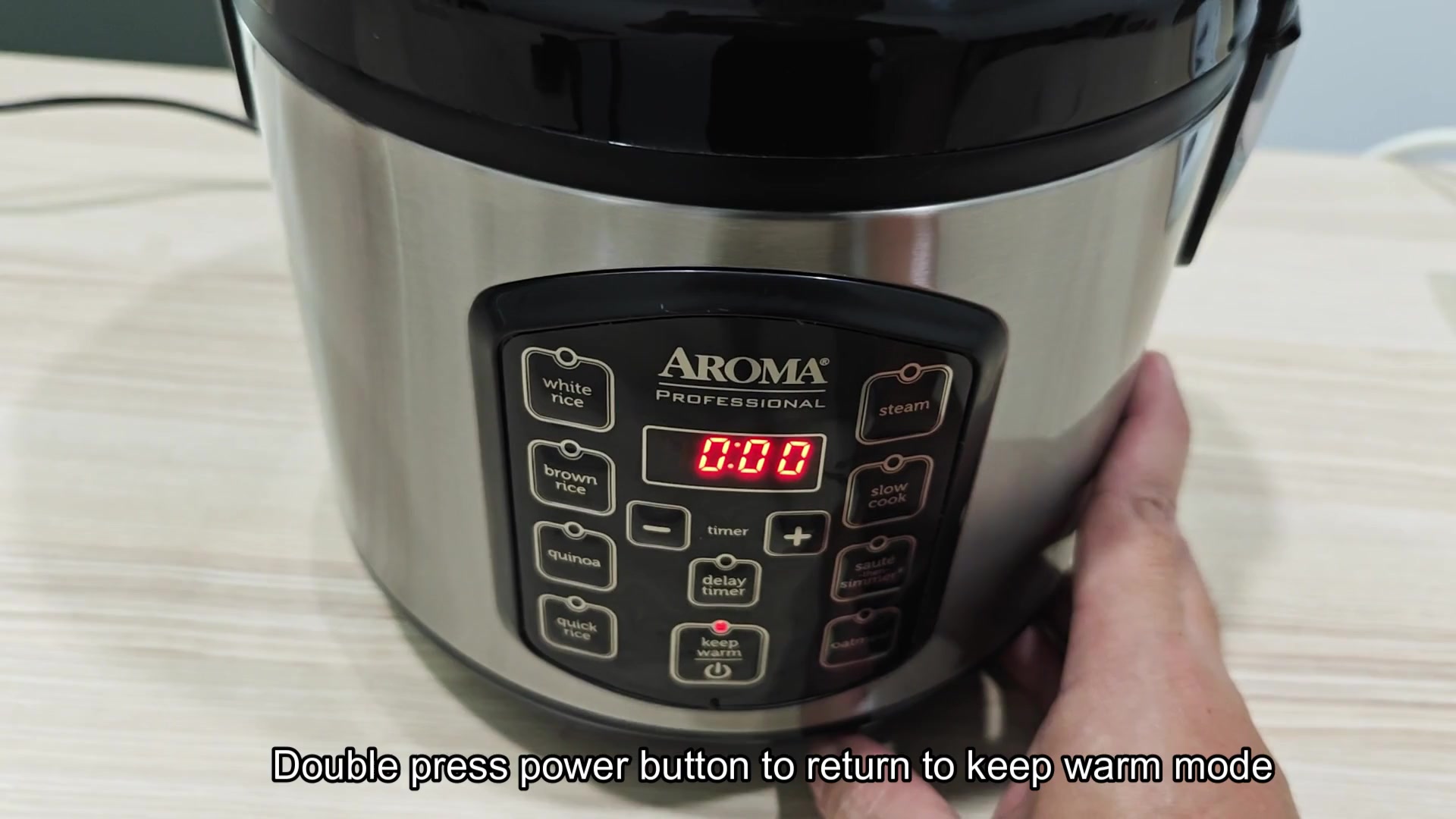 Display reset to zero via power button Display reset to zero via power button