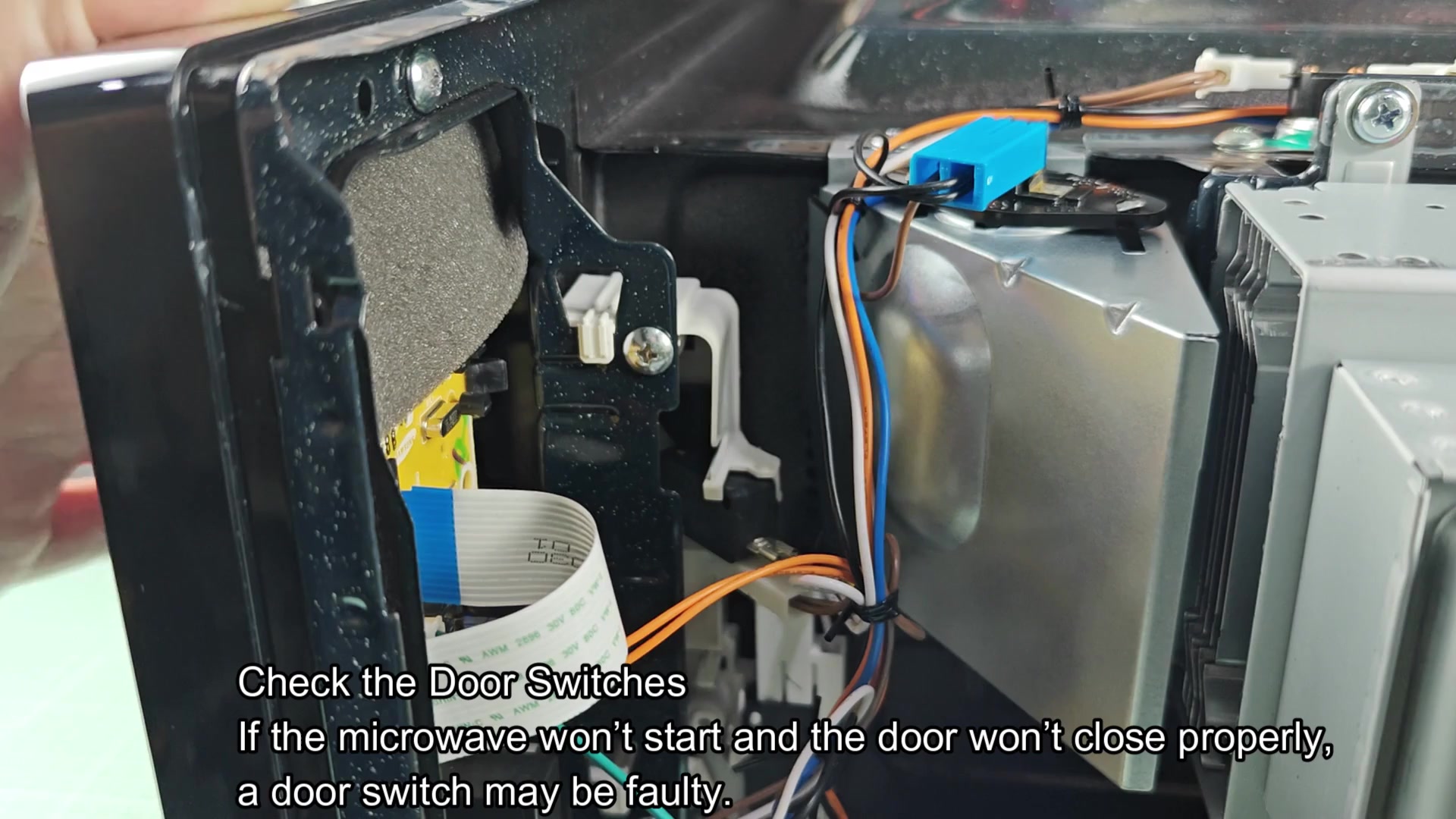 Door switch assembly wiring check Door switch assembly wiring check