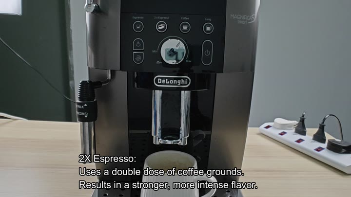 Double dose grounds for intense flavor Double dose grounds for intense flavor
