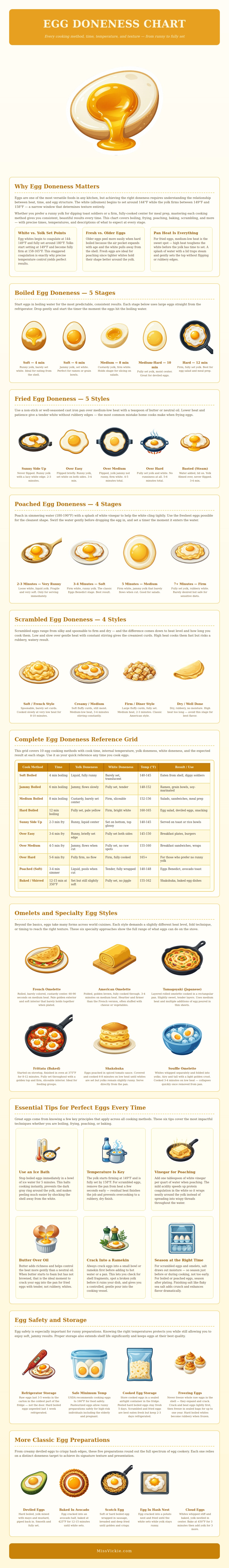 Egg Doneness Chart