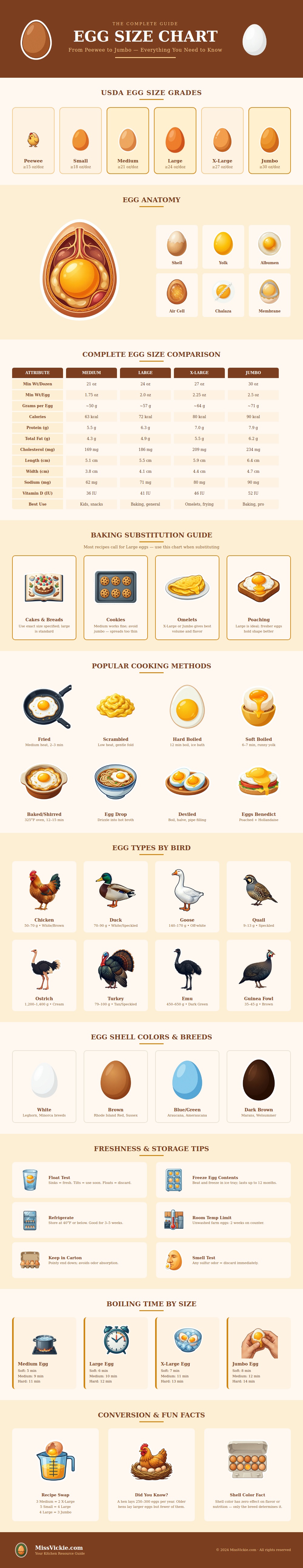 Egg Size Chart