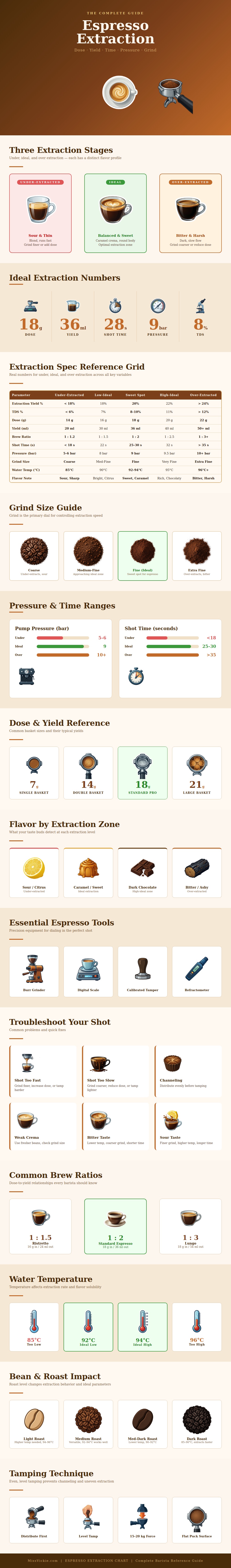Espresso Extraction Chart