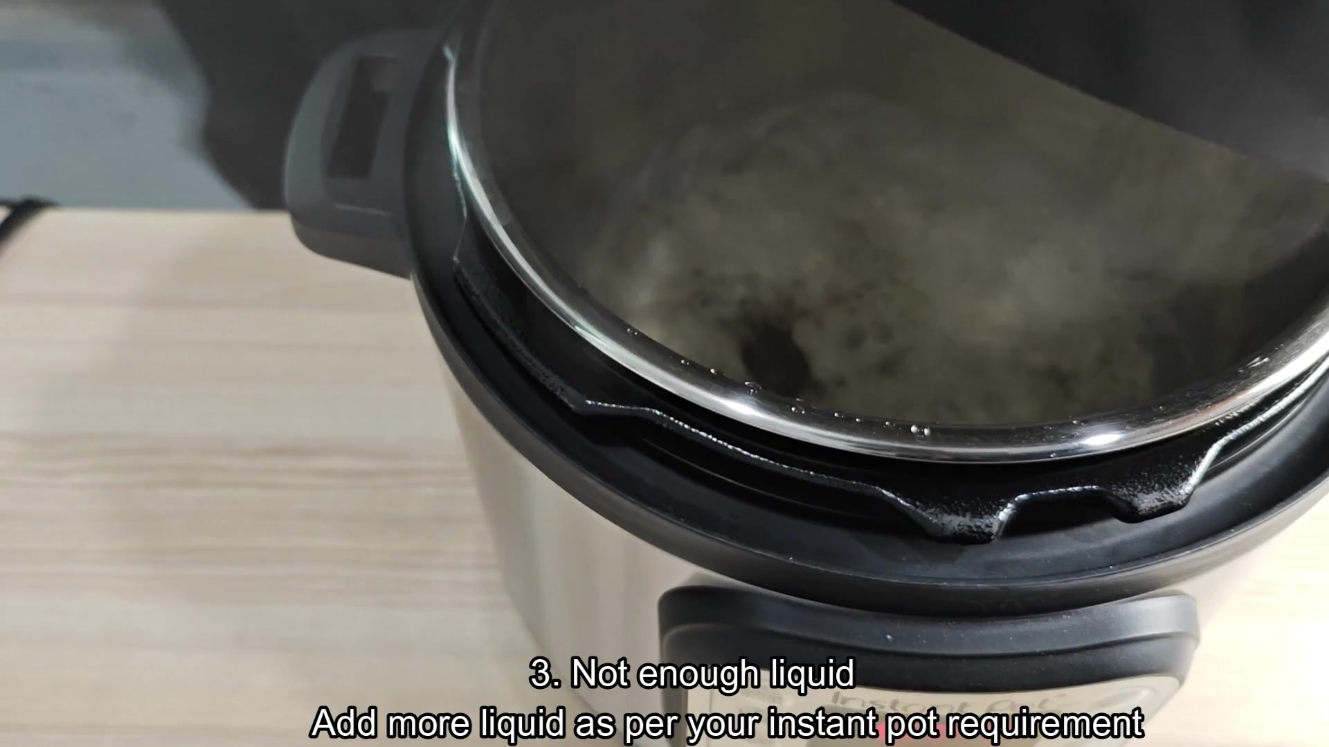 Foamy mixture indicates not enough liquid Foamy mixture indicates not enough liquid