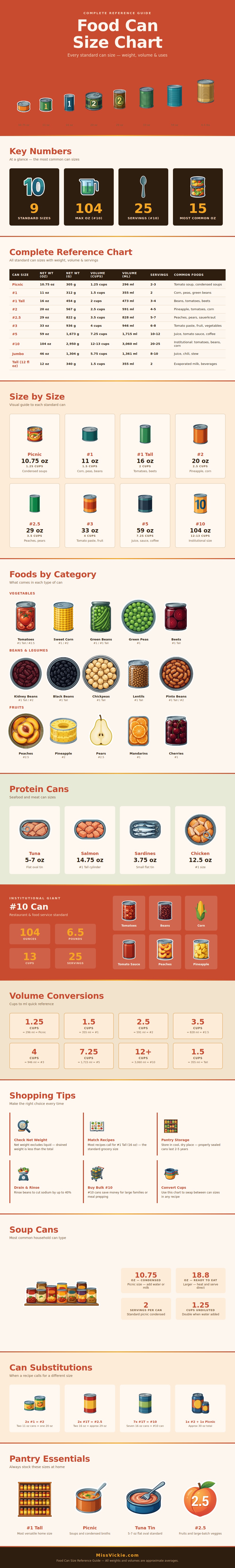 Food Can Size Chart