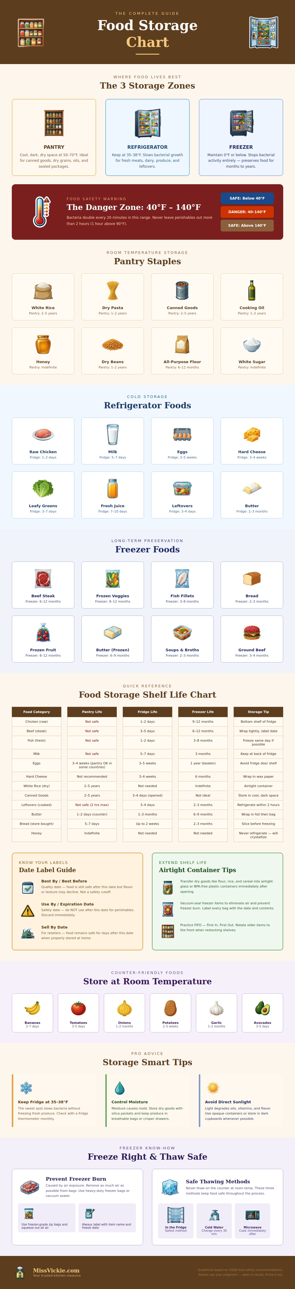 Food Storage Chart