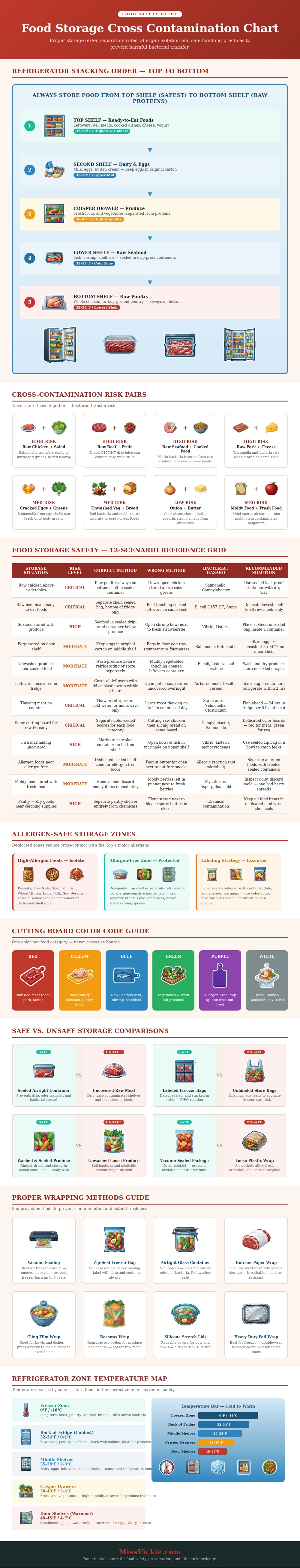 Food Storage Cross Contamination Chart