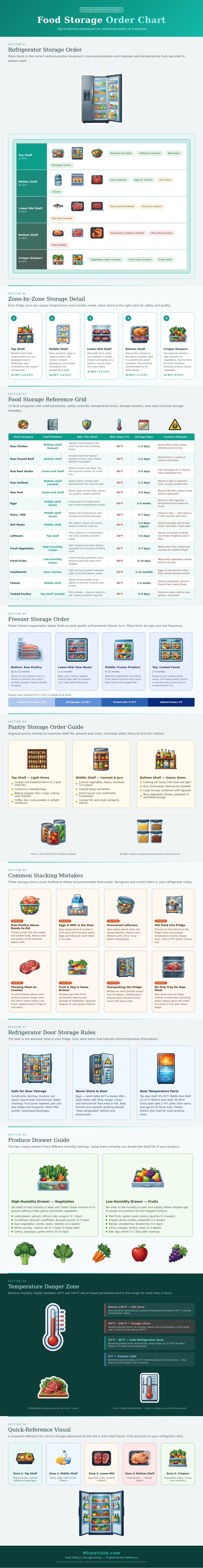 Food Storage Order Chart