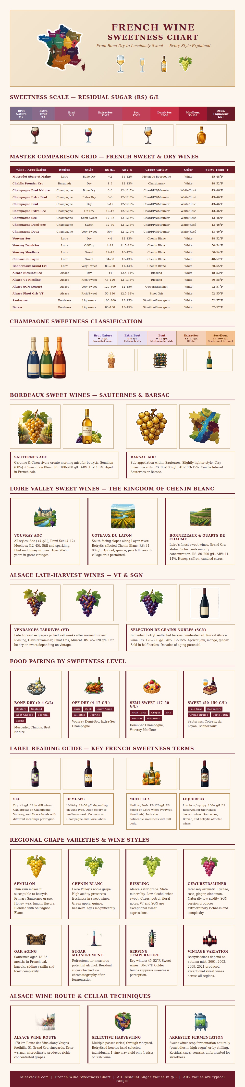 French Wine Sweetness Chart