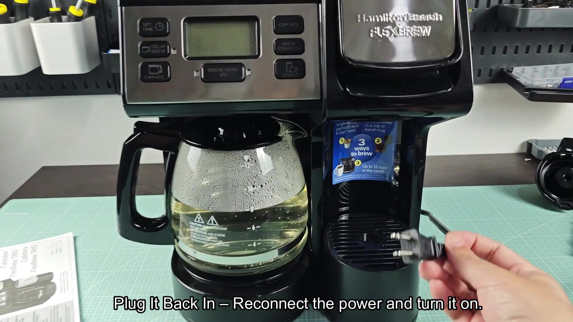 Glass carafe with water inside Glass carafe with water inside