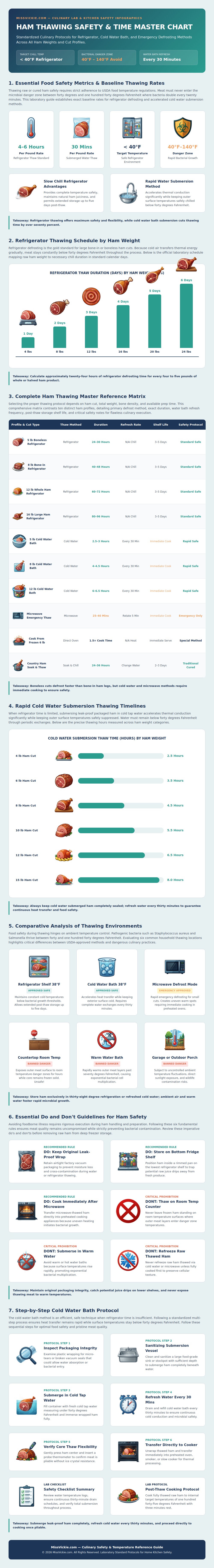 Ham Thawing Chart