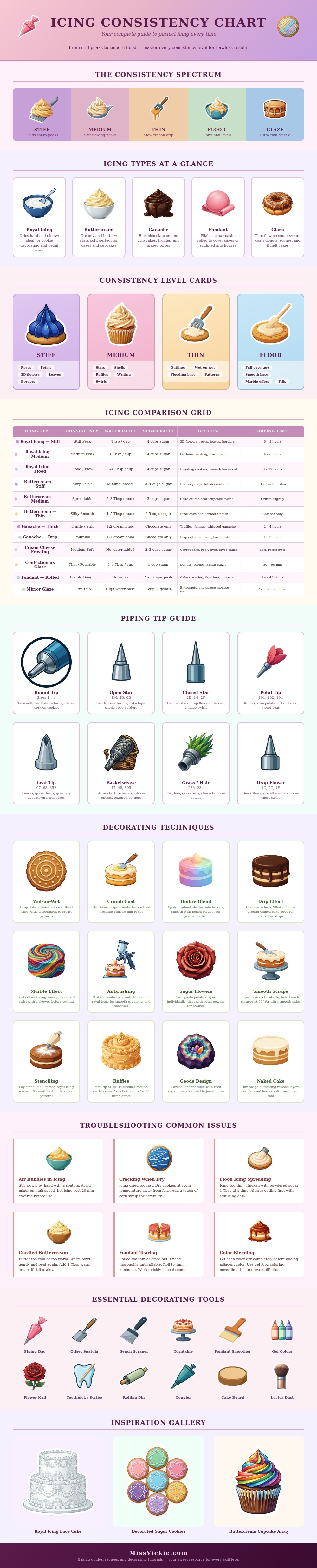 Icing Consistency Chart