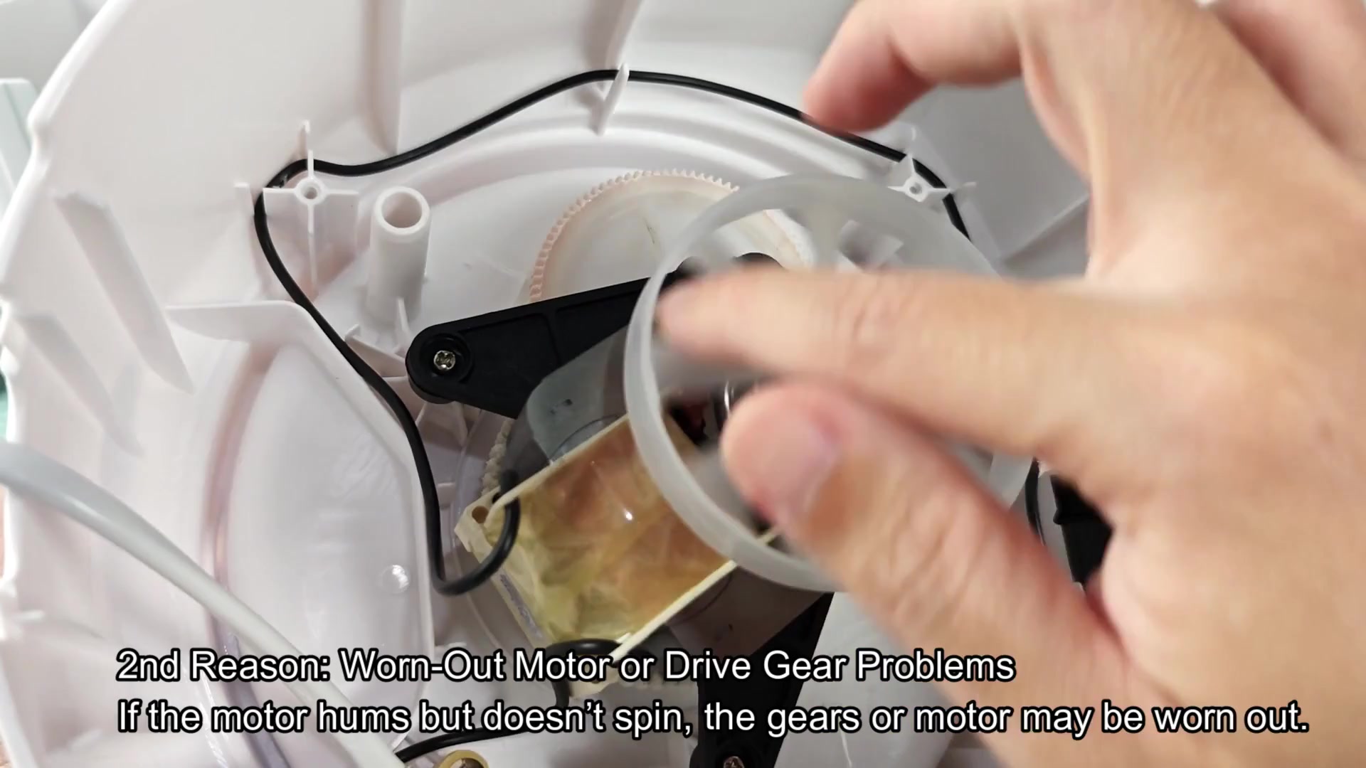 Internal paddle mechanism with gear ring Internal paddle mechanism with gear ring