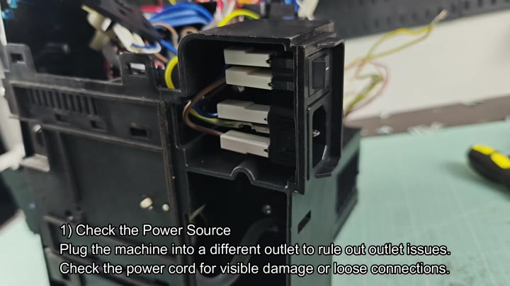 Internal wiring and connectors check Internal wiring and connectors check