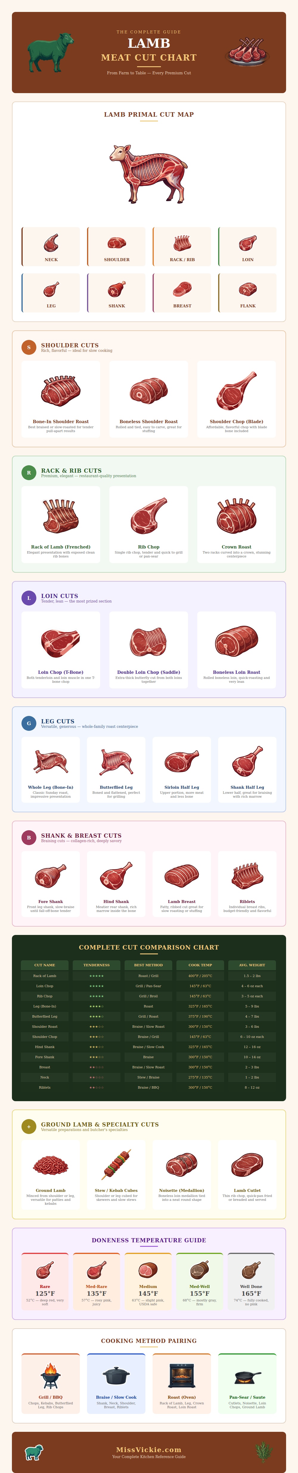 Lamb Meat Cut Chart