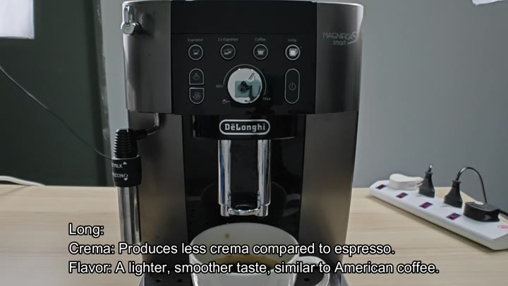 Long coffee has lighter smooth taste Long coffee has lighter smooth taste