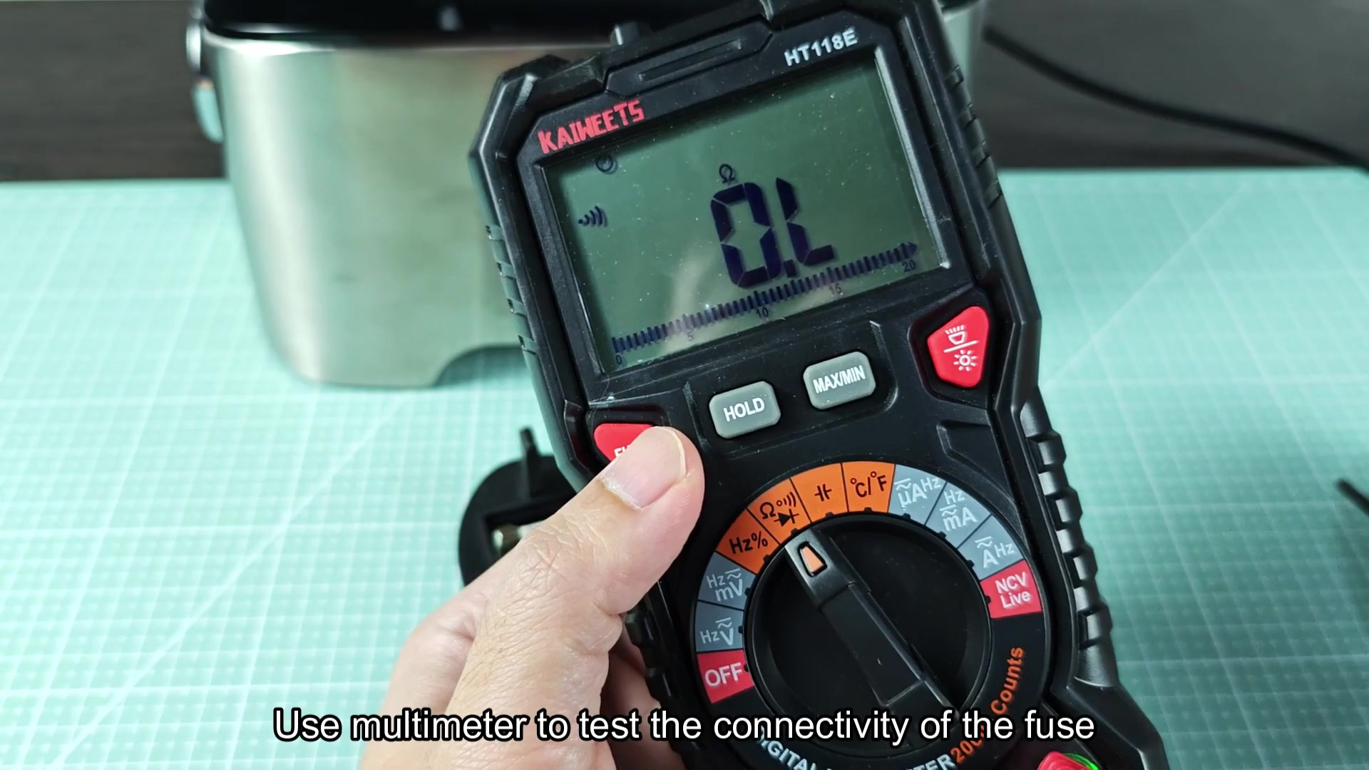 Multimeter shows open circuit reading Multimeter shows open circuit reading