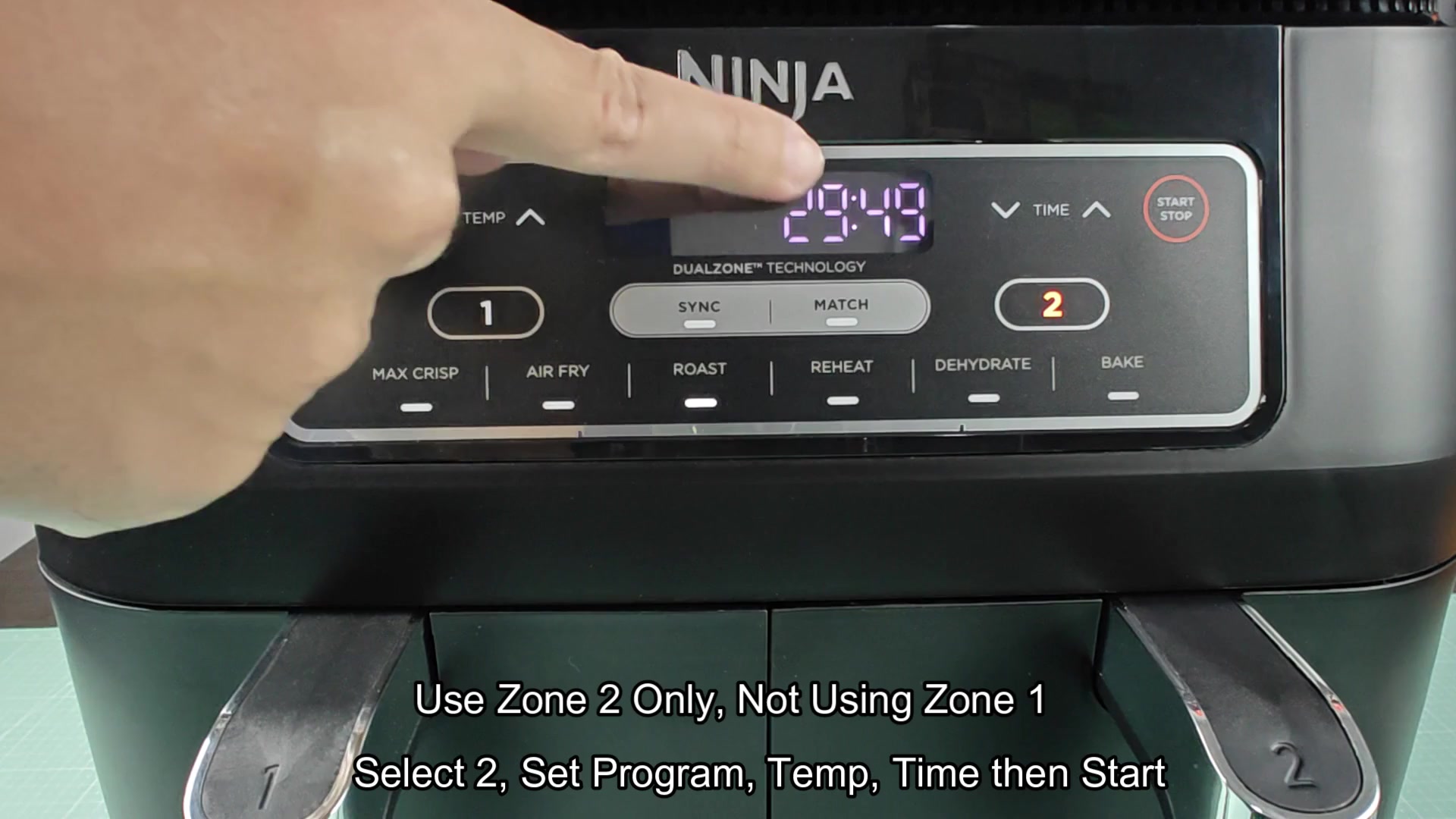 Ninja Foodi program selection buttons Ninja Foodi program selection buttons