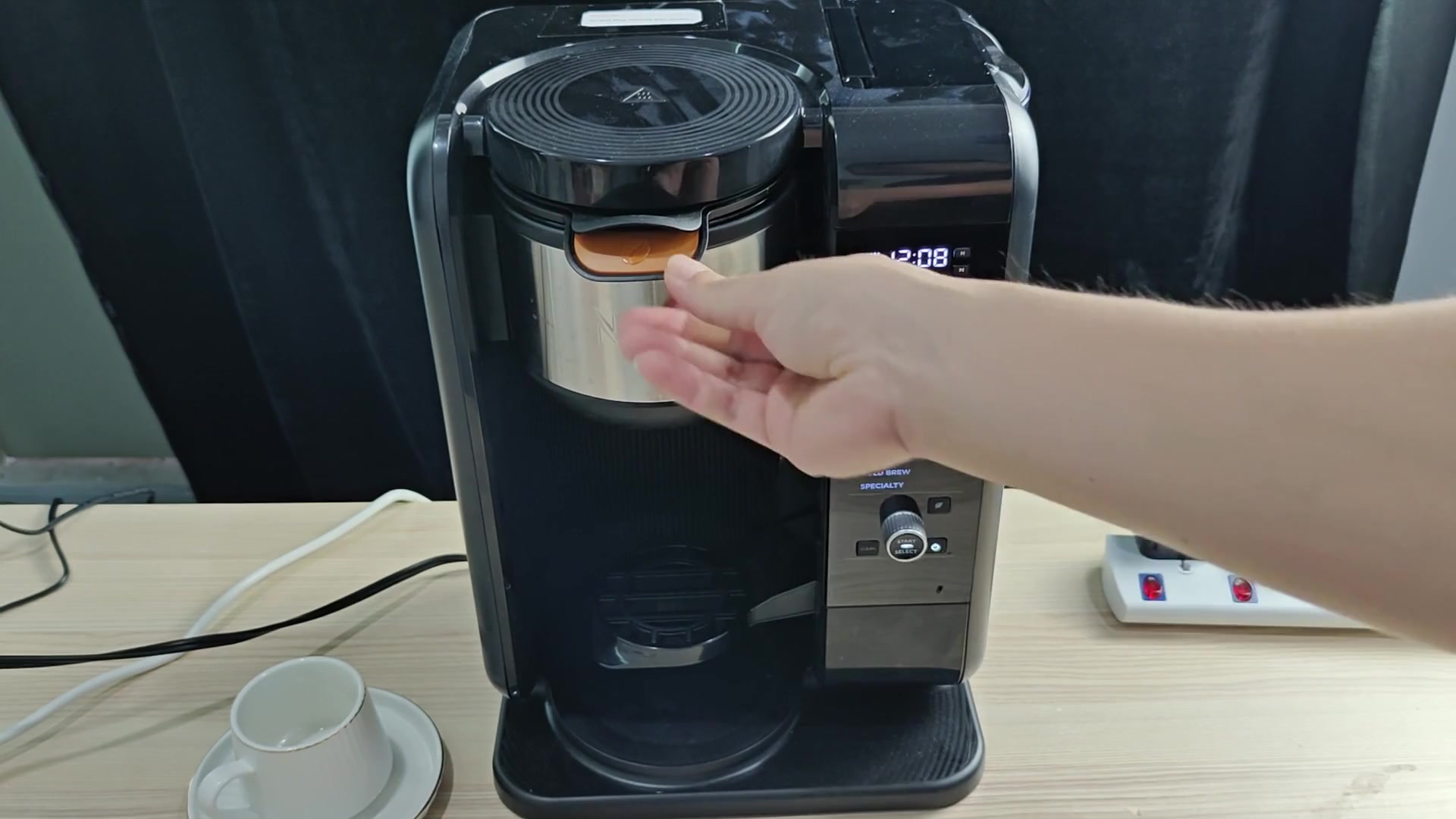 Ninja machine set to coffee mode Ninja machine set to coffee mode