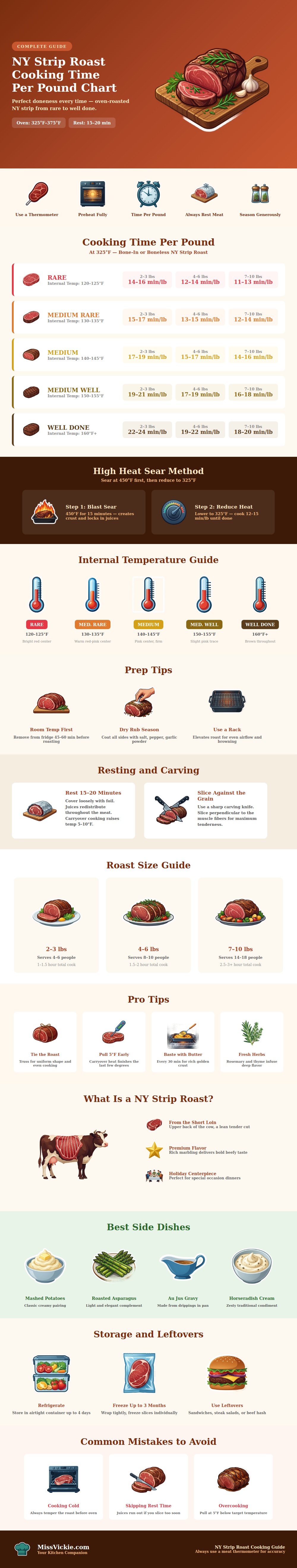 Ny Strip Roast Cooking Time Per Pound Chart