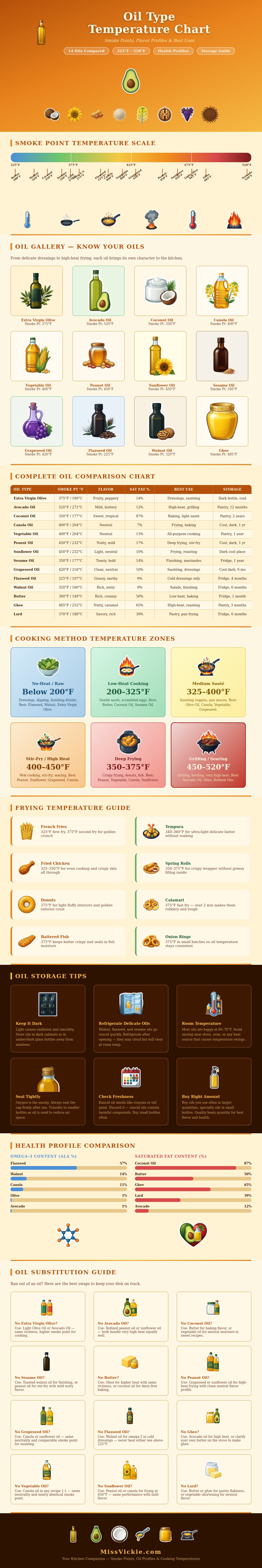 Oil Type Temperature Chart