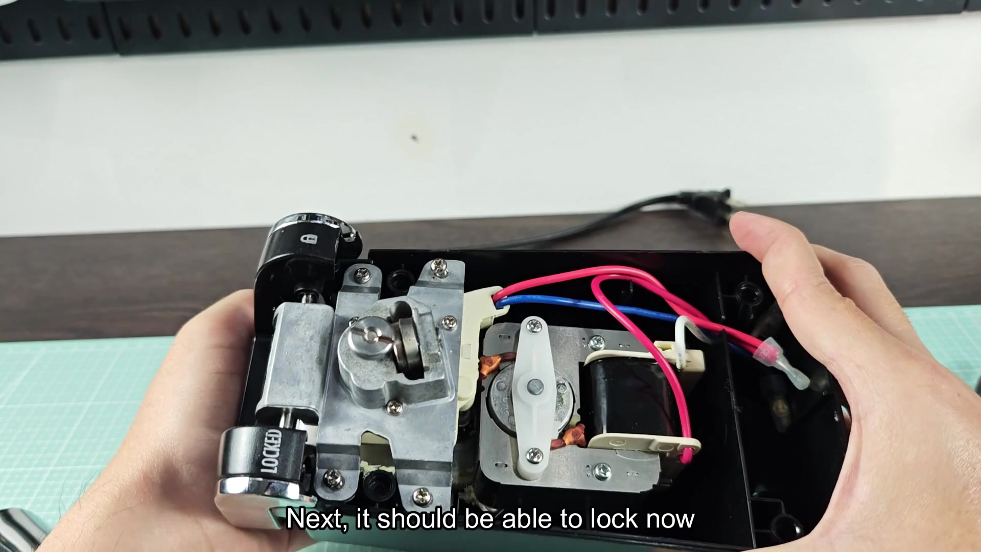 Open housing with locked position adjustment instructions Open housing with locked position adjustment instructions