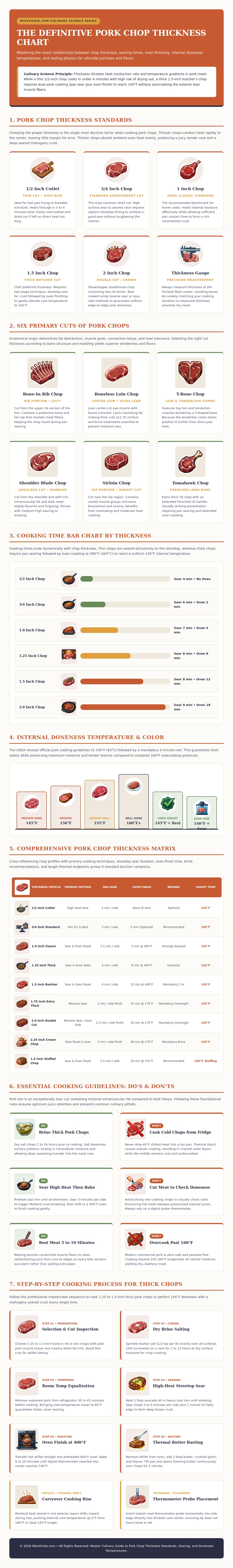 Pork Chop Thickness Chart