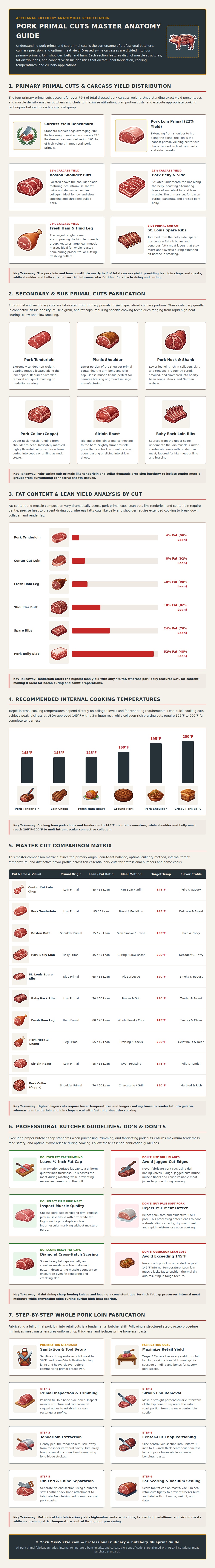 Pork Primal Cuts Chart