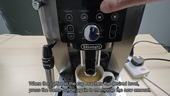 Press button again to memorise new amount Press button again to memorise new amount