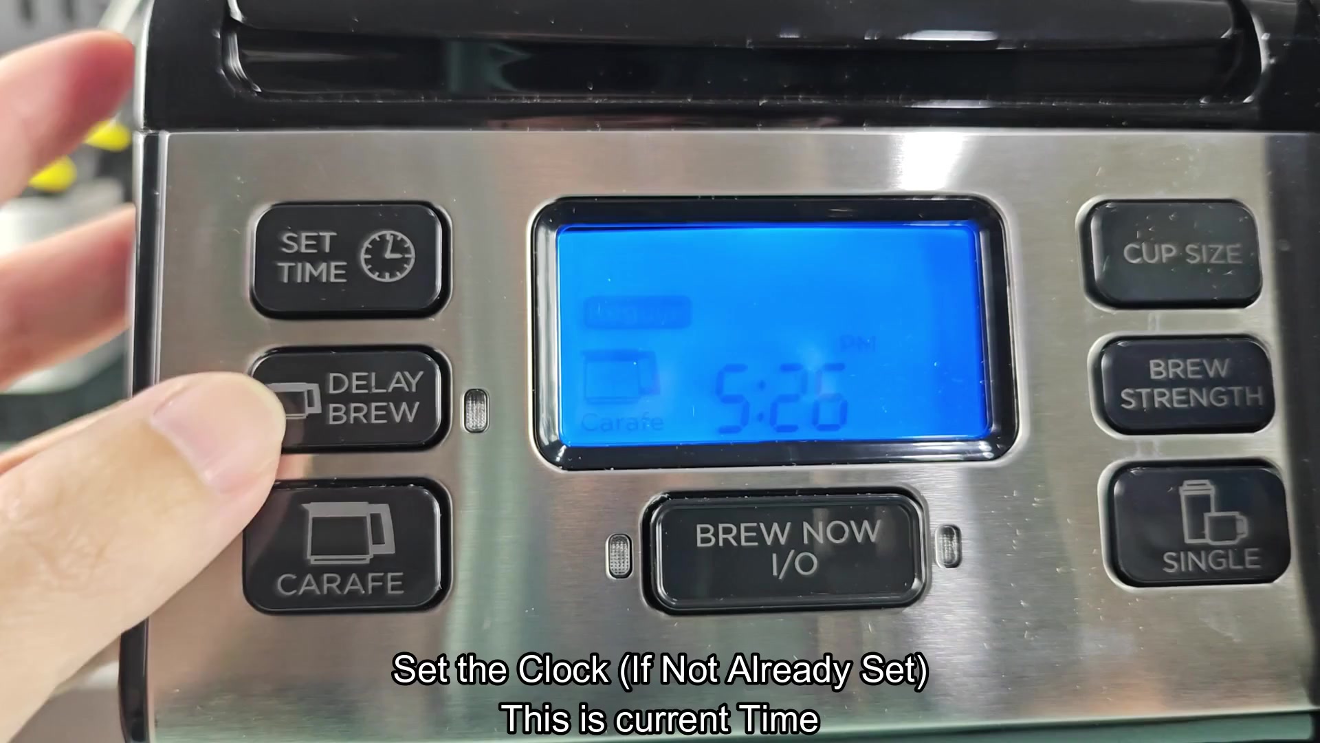 Press Set Time and Delay Brew Press Set Time and Delay Brew