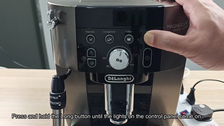 Pressing Long button to access menu Pressing Long button to access menu