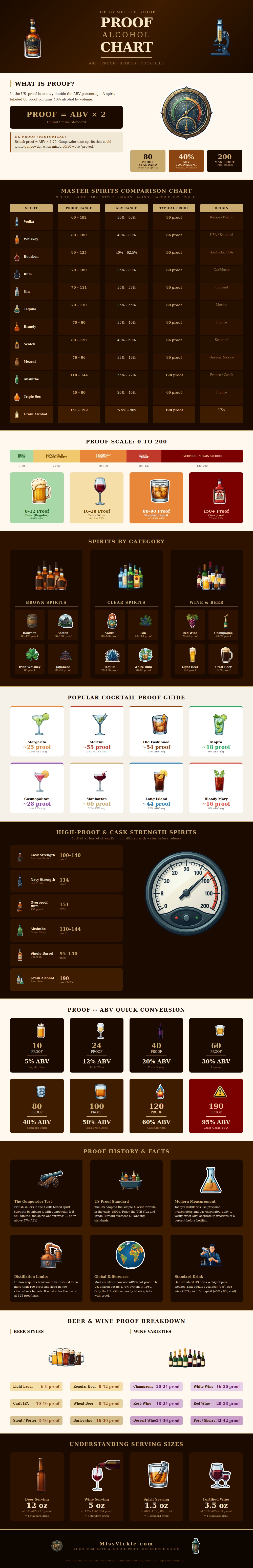 Proof Alcohol Chart