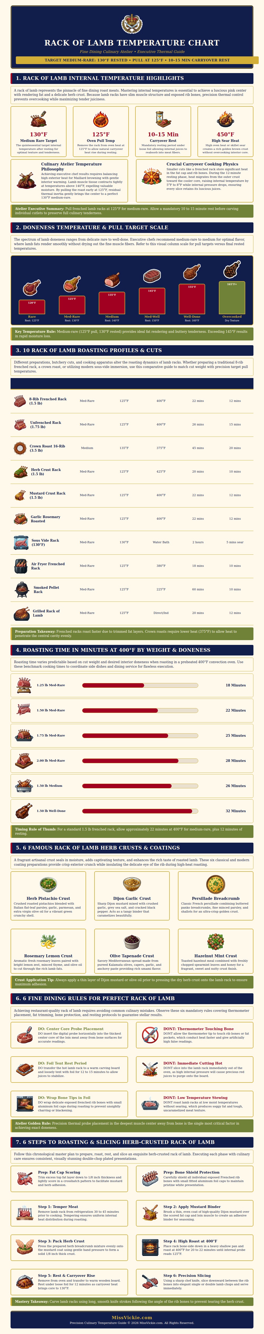 Rack Of Lamb Temperature Chart