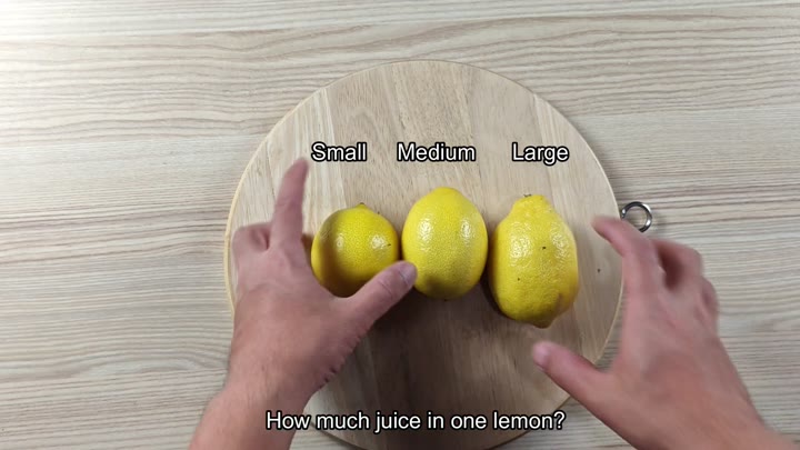 Small medium and large lemons displayed Small medium and large lemons displayed