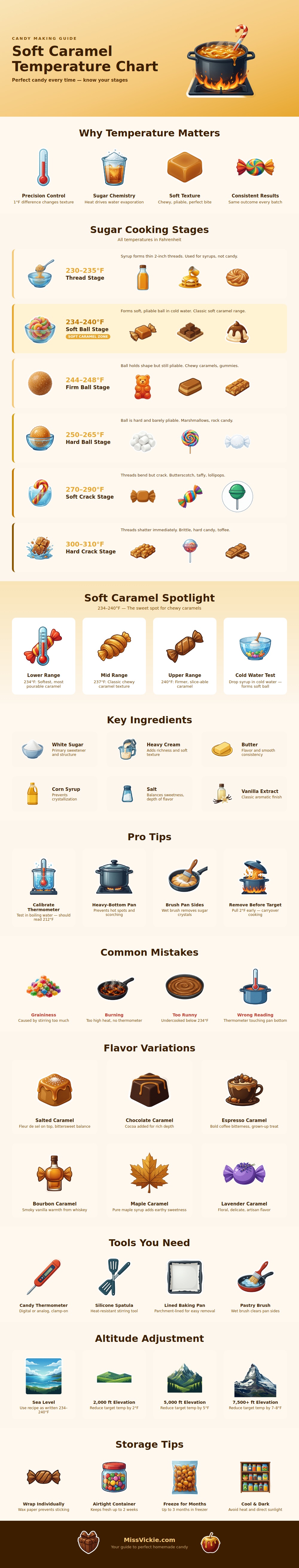 Soft Caramel Temperature Chart