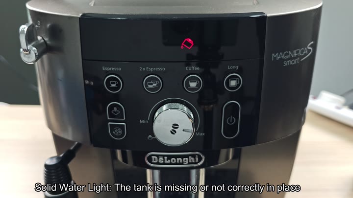 Solid water light indicating tank issue Solid water light indicating tank issue