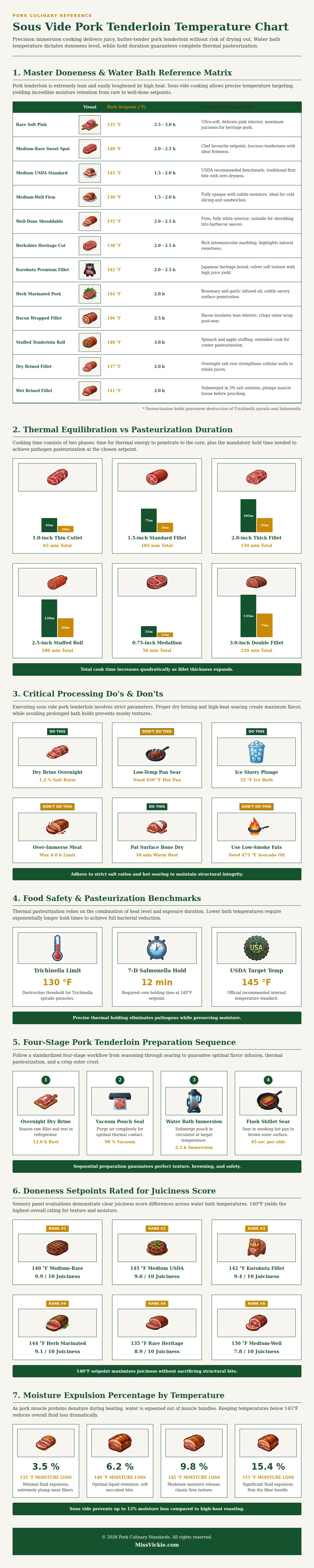 Sous Vide Pork Tenderloin Temperature Chart