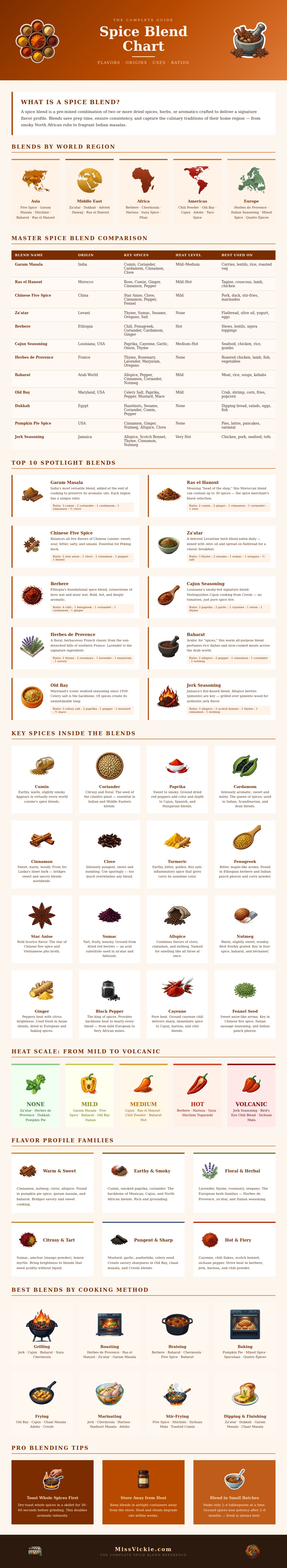 Spice Blend Chart